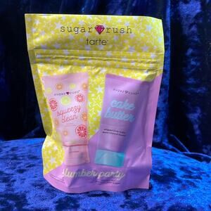 Tarte Sugar Rush Duo Face Wash And Body Butter deluxe Travel Size gift set.